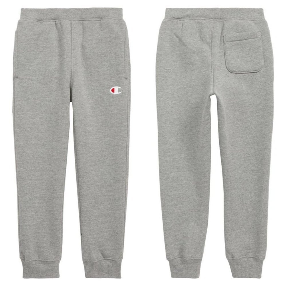 Champion Fleece Jogger Pants Size Medium Sweatpants Medium Grey Heathered Kids